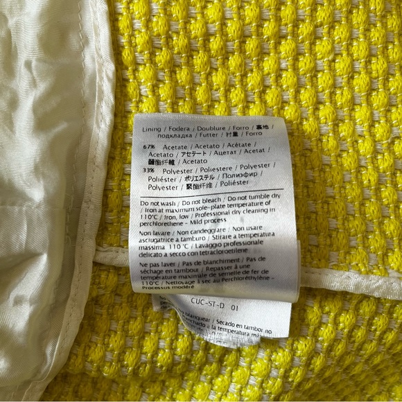 Authentic Vintage Missoni Yellow Tweed Peplum Blazer - Picture 9 of 12